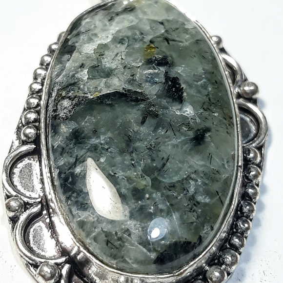 Dentritc Agate cabochon - Picture 5 of 7